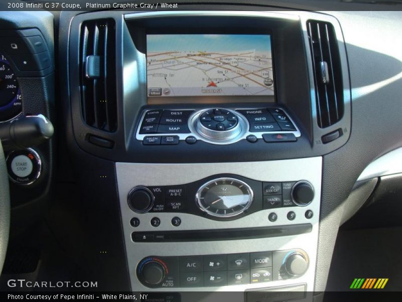 Platinum Graphite Gray / Wheat 2008 Infiniti G 37 Coupe