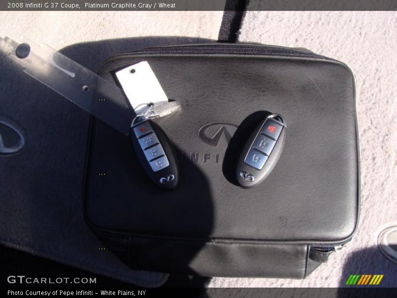 Platinum Graphite Gray / Wheat 2008 Infiniti G 37 Coupe