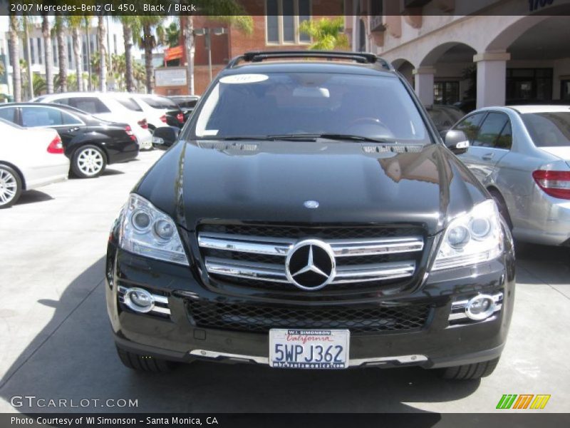 Black / Black 2007 Mercedes-Benz GL 450
