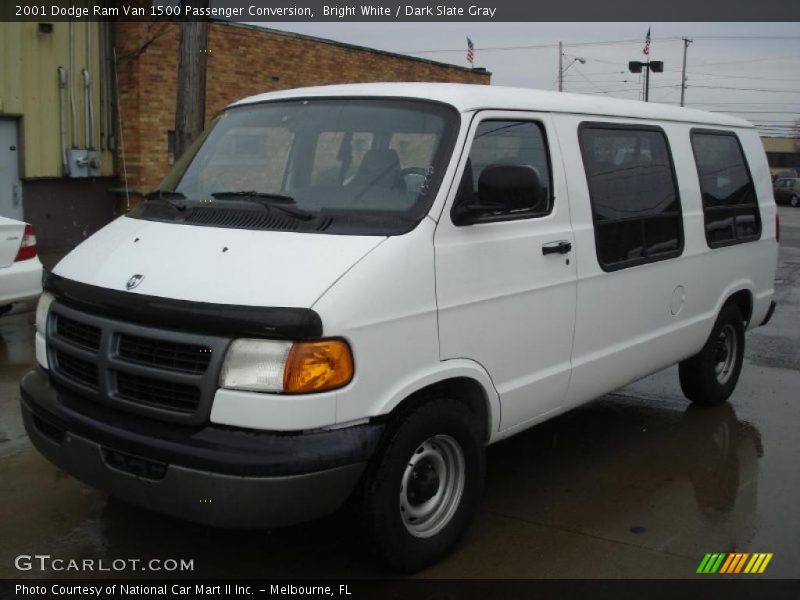 Bright White / Dark Slate Gray 2001 Dodge Ram Van 1500 Passenger Conversion