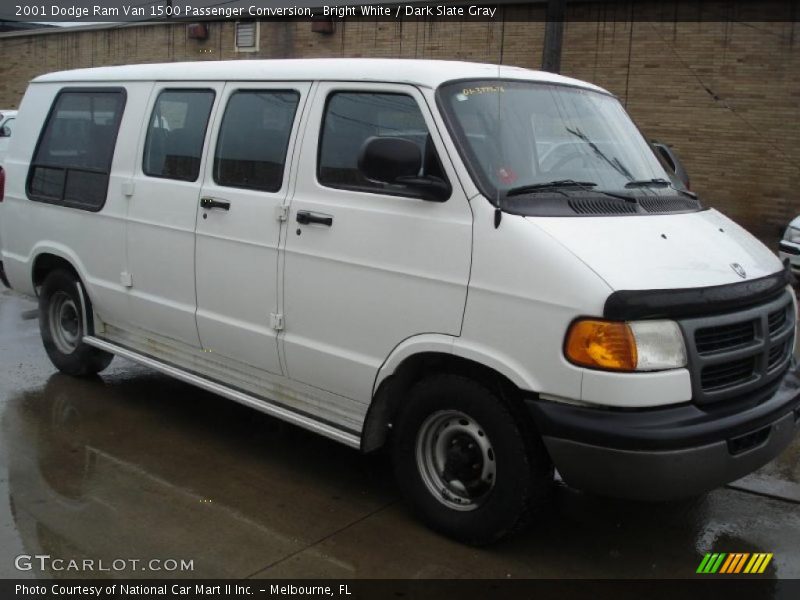 Bright White / Dark Slate Gray 2001 Dodge Ram Van 1500 Passenger Conversion