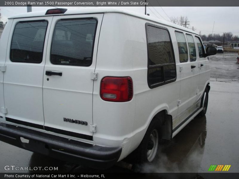 Bright White / Dark Slate Gray 2001 Dodge Ram Van 1500 Passenger Conversion