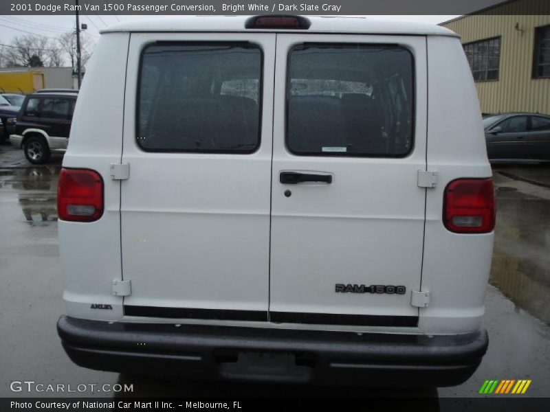Bright White / Dark Slate Gray 2001 Dodge Ram Van 1500 Passenger Conversion