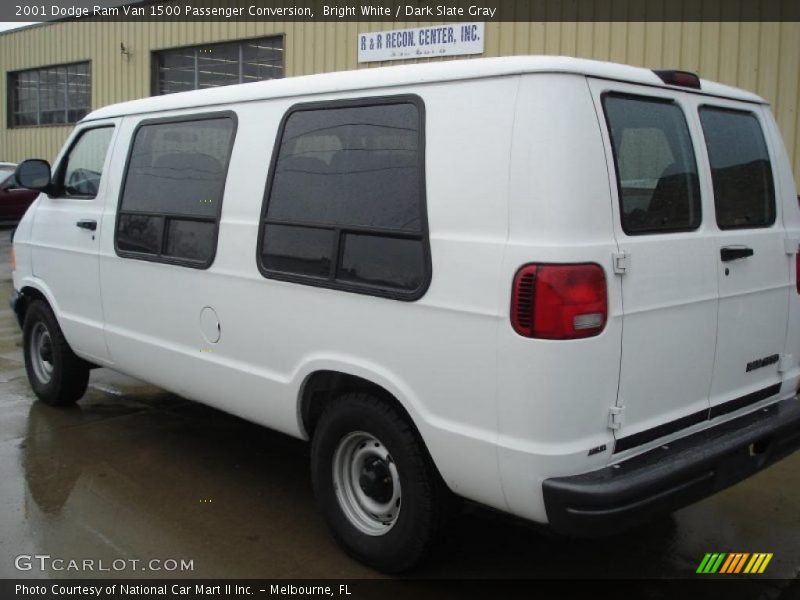 Bright White / Dark Slate Gray 2001 Dodge Ram Van 1500 Passenger Conversion