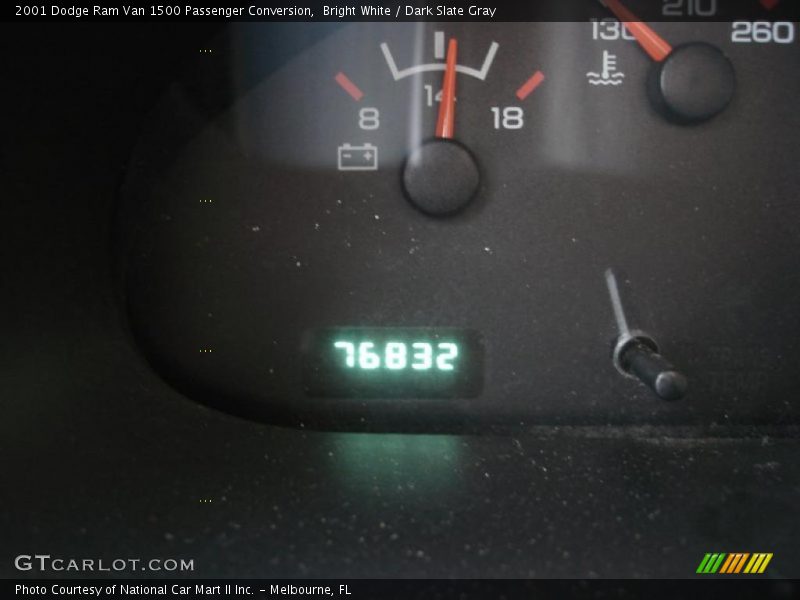 Bright White / Dark Slate Gray 2001 Dodge Ram Van 1500 Passenger Conversion