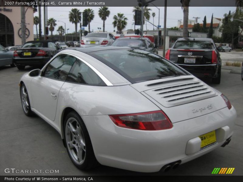 Carrara White / Terracotta 2007 Porsche 911 Targa 4S