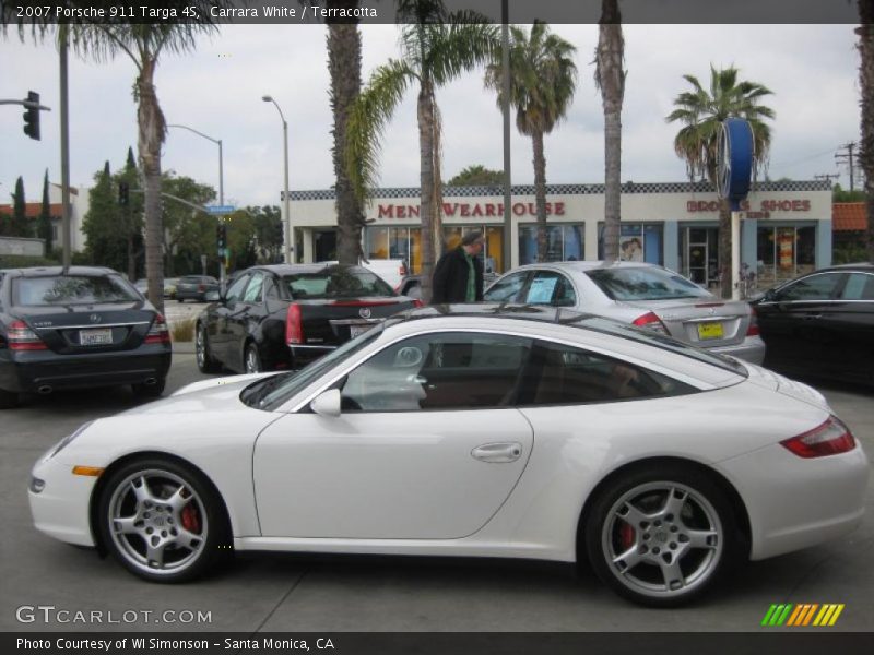 Carrara White / Terracotta 2007 Porsche 911 Targa 4S