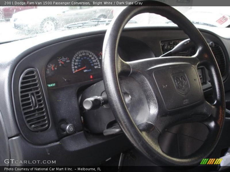 Bright White / Dark Slate Gray 2001 Dodge Ram Van 1500 Passenger Conversion