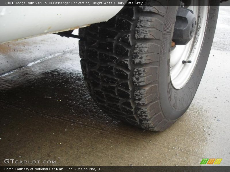 Bright White / Dark Slate Gray 2001 Dodge Ram Van 1500 Passenger Conversion