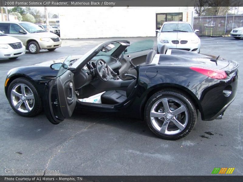 Mysterious Black / Ebony 2008 Pontiac Solstice GXP Roadster