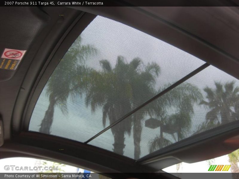 Carrara White / Terracotta 2007 Porsche 911 Targa 4S