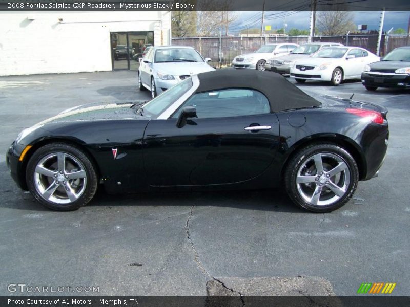 Mysterious Black / Ebony 2008 Pontiac Solstice GXP Roadster