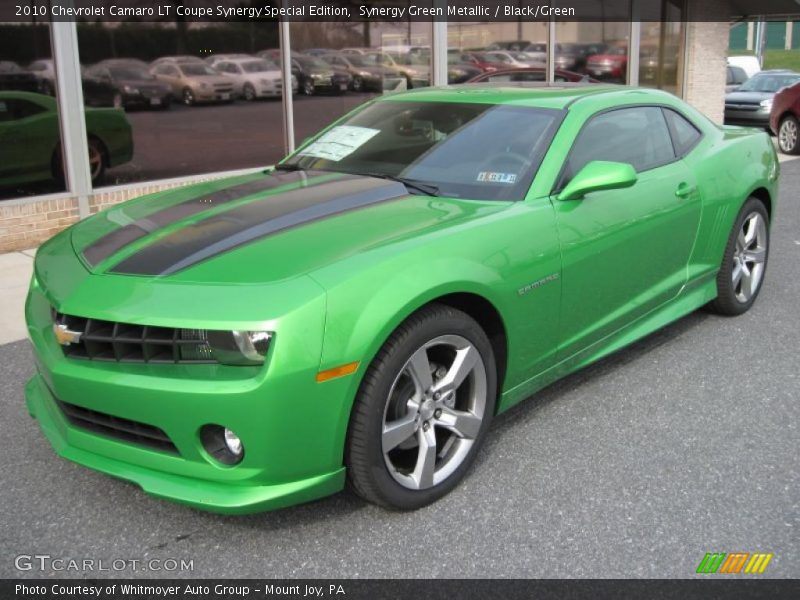 Synergy Green Metallic / Black/Green 2010 Chevrolet Camaro LT Coupe Synergy Special Edition