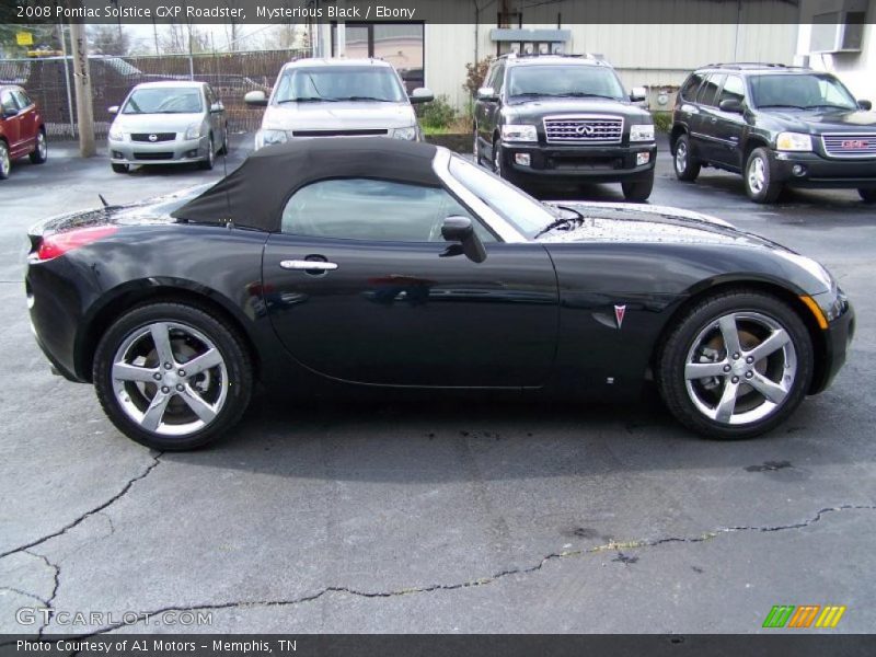 Mysterious Black / Ebony 2008 Pontiac Solstice GXP Roadster