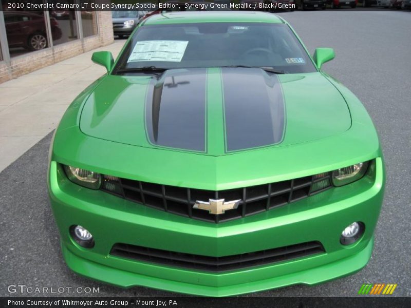 Synergy Green Metallic / Black/Green 2010 Chevrolet Camaro LT Coupe Synergy Special Edition