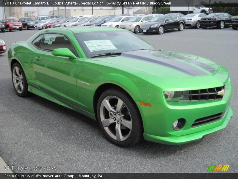 Synergy Green Metallic / Black/Green 2010 Chevrolet Camaro LT Coupe Synergy Special Edition