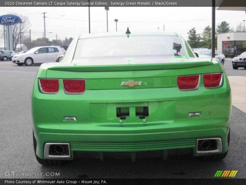 Synergy Green Metallic / Black/Green 2010 Chevrolet Camaro LT Coupe Synergy Special Edition