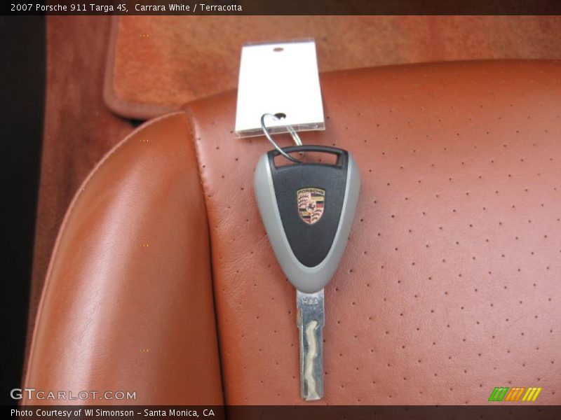 Carrara White / Terracotta 2007 Porsche 911 Targa 4S