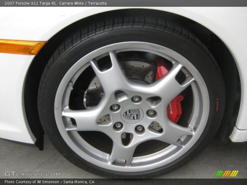 Carrara White / Terracotta 2007 Porsche 911 Targa 4S