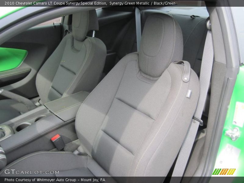 Synergy Green Metallic / Black/Green 2010 Chevrolet Camaro LT Coupe Synergy Special Edition