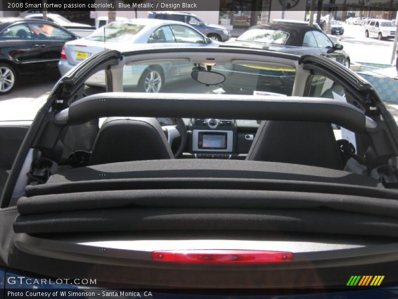 Blue Metallic / Design Black 2008 Smart fortwo passion cabriolet