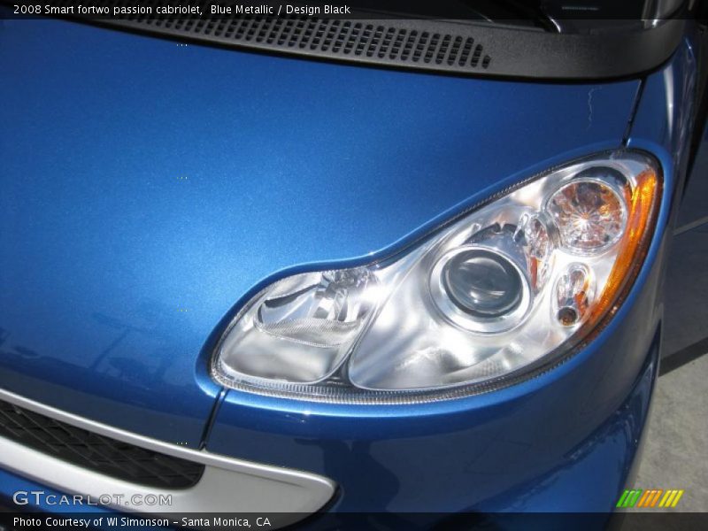 Blue Metallic / Design Black 2008 Smart fortwo passion cabriolet