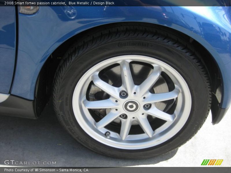 Blue Metallic / Design Black 2008 Smart fortwo passion cabriolet