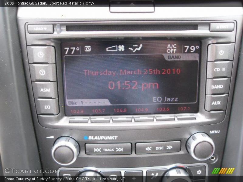 Sport Red Metallic / Onyx 2009 Pontiac G8 Sedan