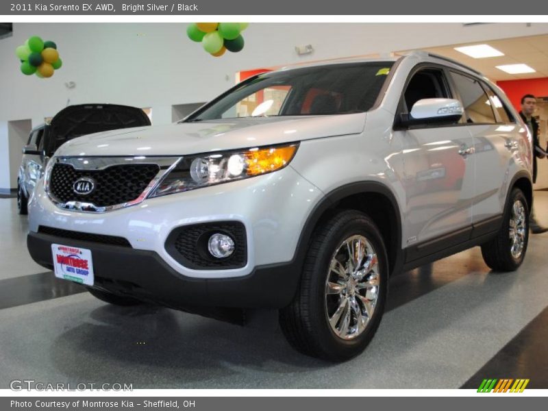 Bright Silver / Black 2011 Kia Sorento EX AWD