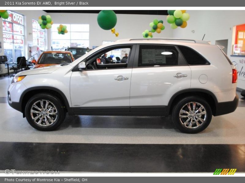 Bright Silver / Black 2011 Kia Sorento EX AWD
