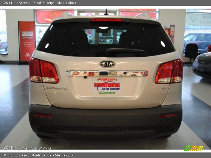 Bright Silver / Black 2011 Kia Sorento EX AWD
