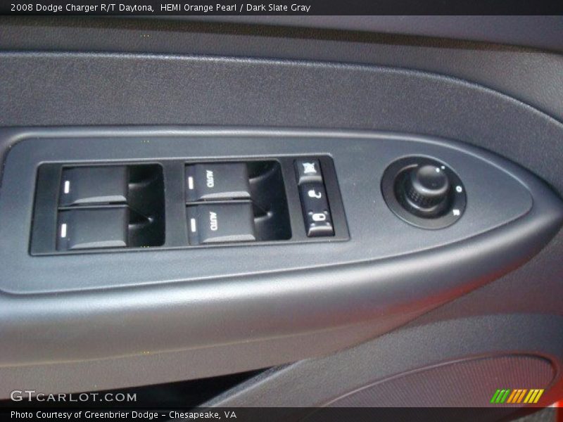 HEMI Orange Pearl / Dark Slate Gray 2008 Dodge Charger R/T Daytona