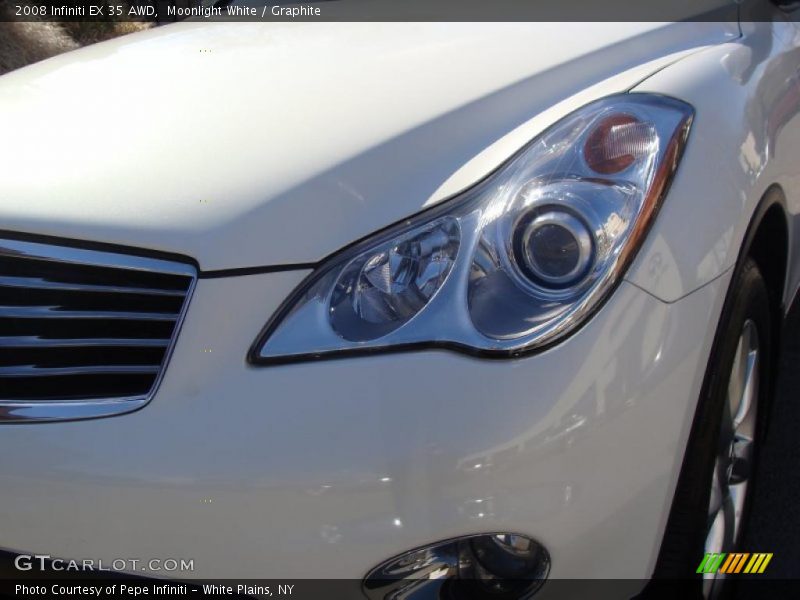 Moonlight White / Graphite 2008 Infiniti EX 35 AWD