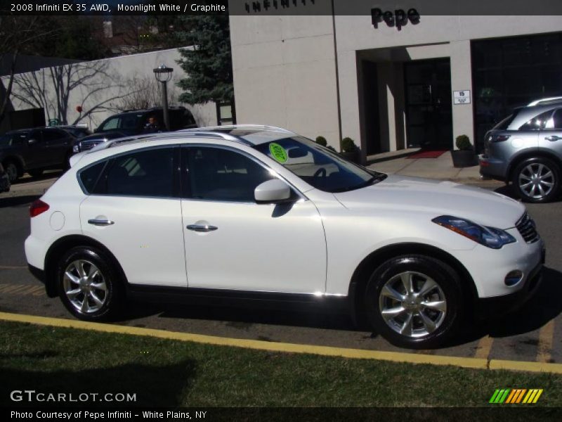 Moonlight White / Graphite 2008 Infiniti EX 35 AWD