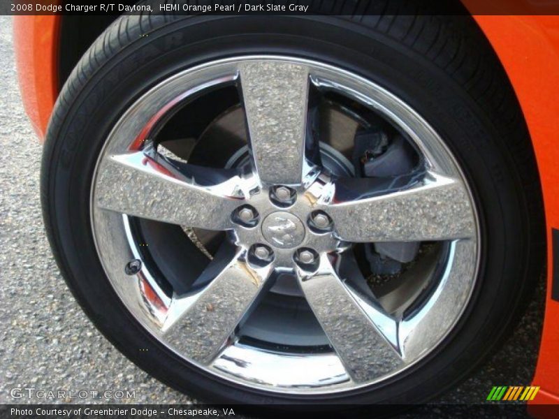 HEMI Orange Pearl / Dark Slate Gray 2008 Dodge Charger R/T Daytona