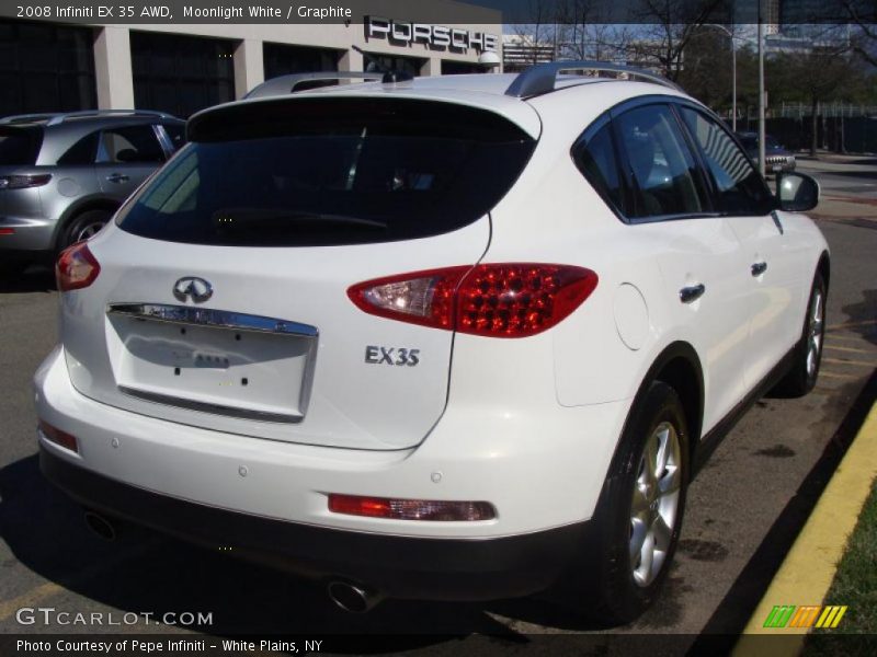Moonlight White / Graphite 2008 Infiniti EX 35 AWD
