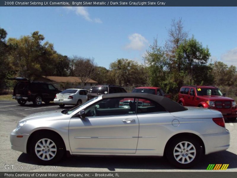 Bright Silver Metallic / Dark Slate Gray/Light Slate Gray 2008 Chrysler Sebring LX Convertible