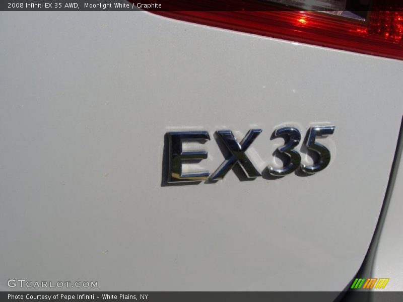 Moonlight White / Graphite 2008 Infiniti EX 35 AWD