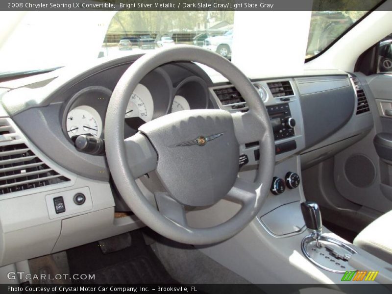 Bright Silver Metallic / Dark Slate Gray/Light Slate Gray 2008 Chrysler Sebring LX Convertible