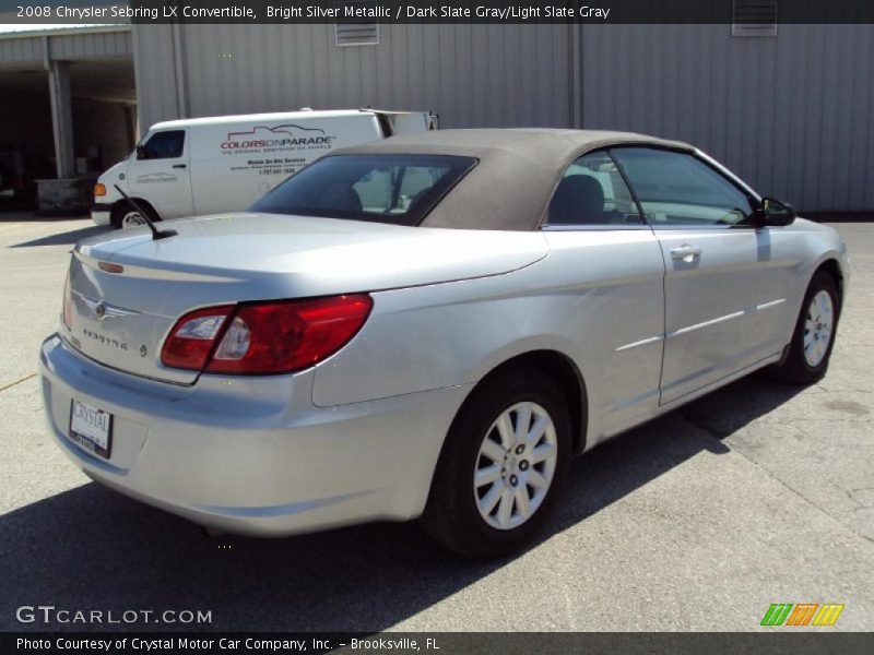 Bright Silver Metallic / Dark Slate Gray/Light Slate Gray 2008 Chrysler Sebring LX Convertible