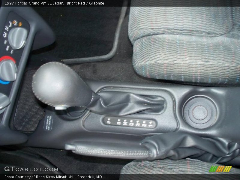 Bright Red / Graphite 1997 Pontiac Grand Am SE Sedan