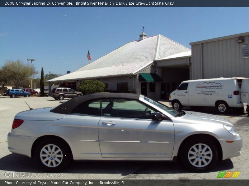 Bright Silver Metallic / Dark Slate Gray/Light Slate Gray 2008 Chrysler Sebring LX Convertible