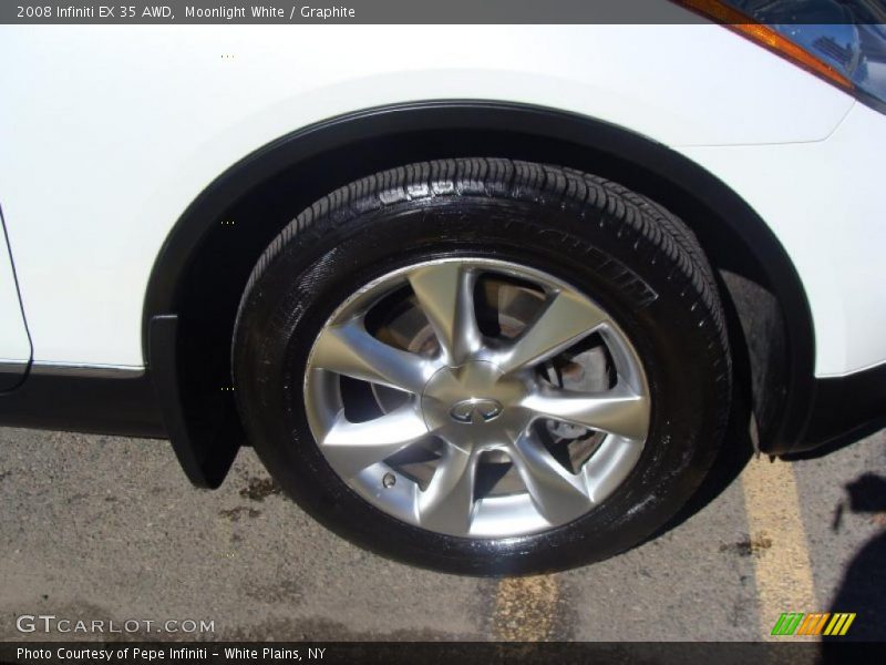 Moonlight White / Graphite 2008 Infiniti EX 35 AWD