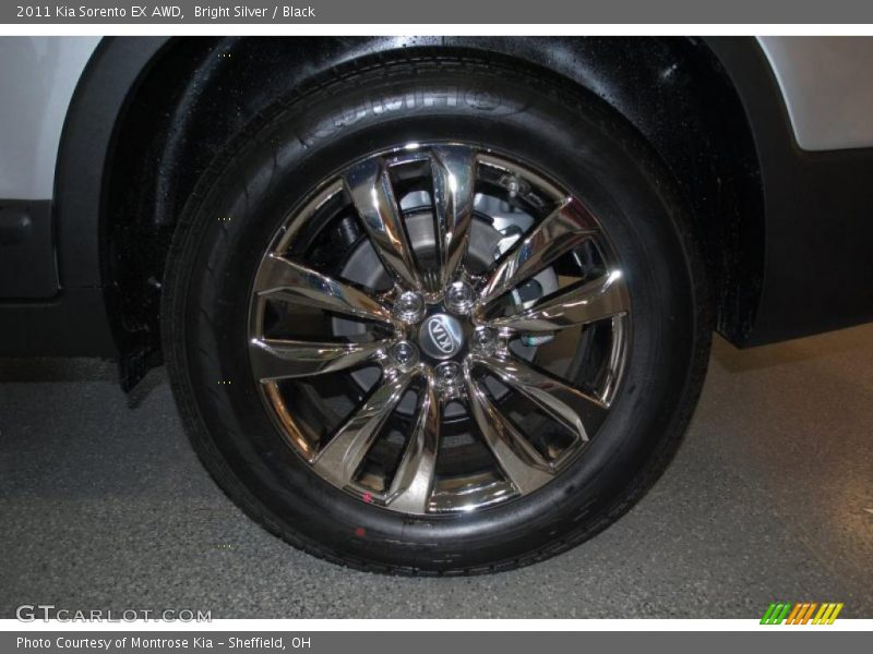 Bright Silver / Black 2011 Kia Sorento EX AWD