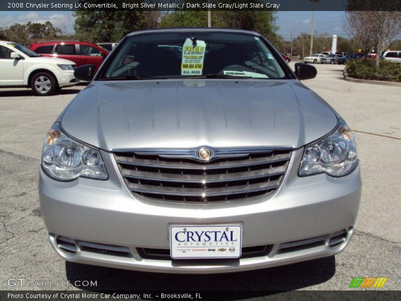 Bright Silver Metallic / Dark Slate Gray/Light Slate Gray 2008 Chrysler Sebring LX Convertible