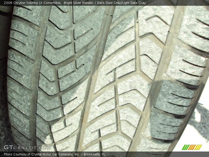 Bright Silver Metallic / Dark Slate Gray/Light Slate Gray 2008 Chrysler Sebring LX Convertible