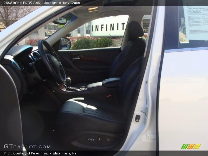 Moonlight White / Graphite 2008 Infiniti EX 35 AWD