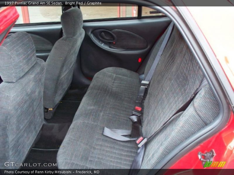 Bright Red / Graphite 1997 Pontiac Grand Am SE Sedan