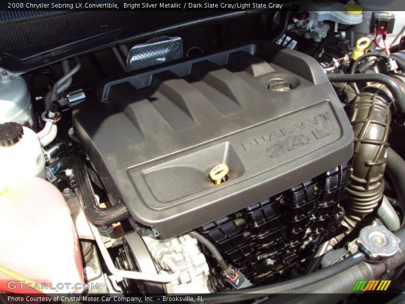 Bright Silver Metallic / Dark Slate Gray/Light Slate Gray 2008 Chrysler Sebring LX Convertible