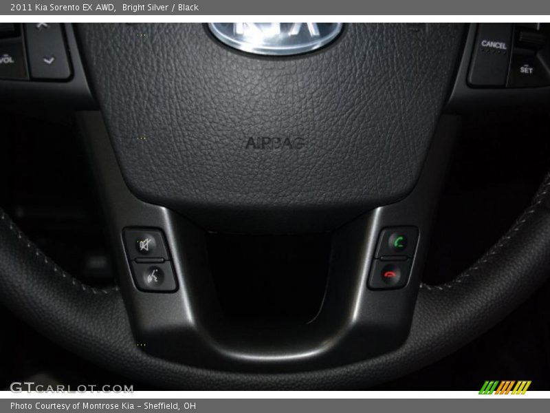Bright Silver / Black 2011 Kia Sorento EX AWD